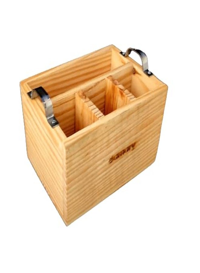 AMARY Handcrafted Pine Wood Spoon Stand | Eco-Friendly Cutlery Holder for Kitchen & Dining Table | Stylish Table Décor & Kitchen Organizer - Image 1